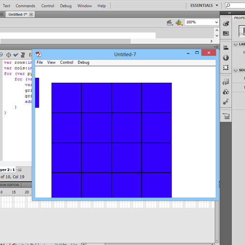 Output – complete grid