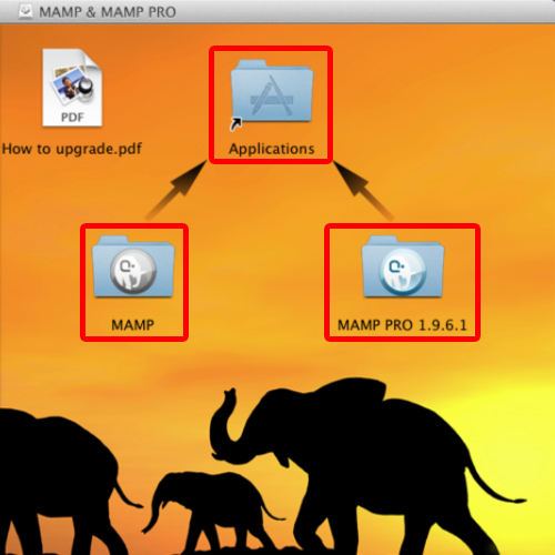 mamp install local files