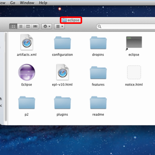 installation folder path for eclipse mac