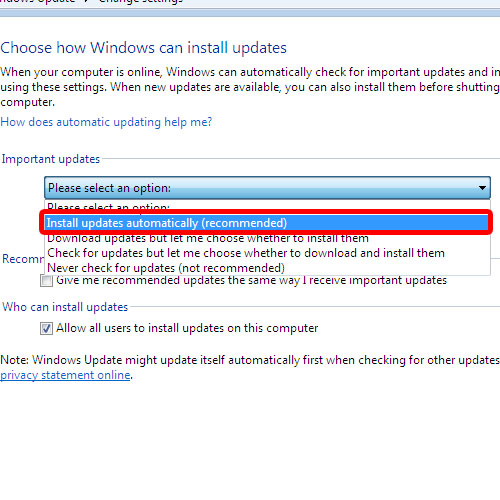 Choose how Windows installs updates