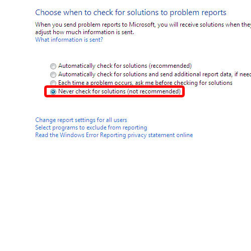 view microsoft error reporting