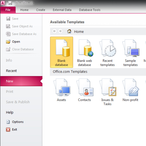 Open Microsoft Access