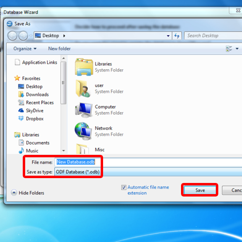 ms access file extension