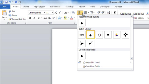 powerpoint bullet point shortcut in notes