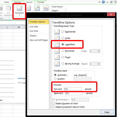 how to extrapolate in excel for mac