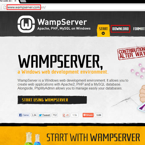 Download WAMP server