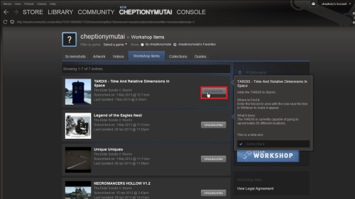 can you manually download from steam workshop