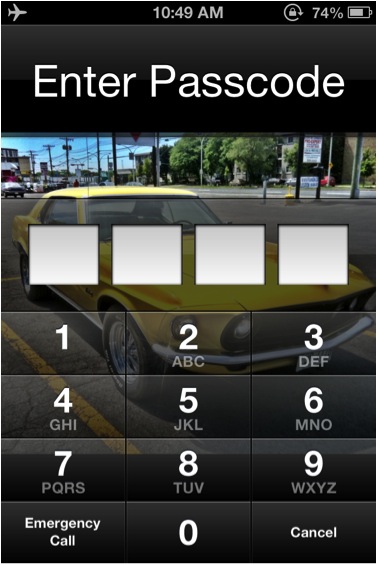 Tap ‘Require Passcode’ to select moment of entry