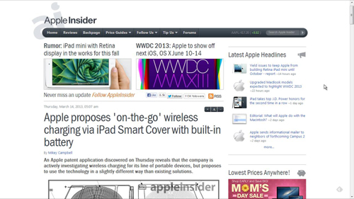 The Apple Insider site which uncovered the patent