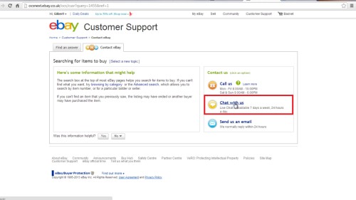 ebay live chat