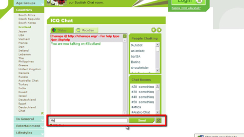 chat room icq