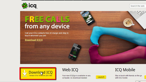 sign up icq account