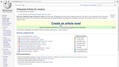 Create a new article