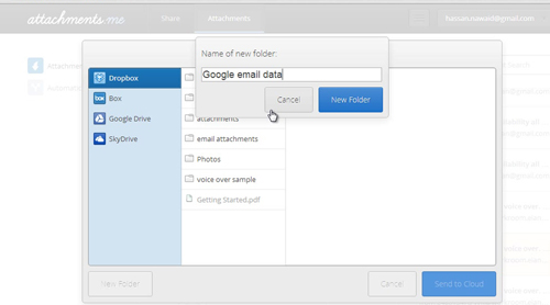 Choose your desire file which you want to save in Dropbox