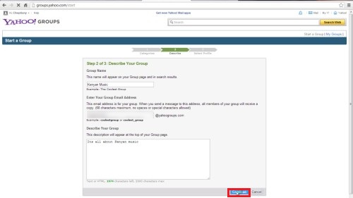 how to create a group email in yahoo