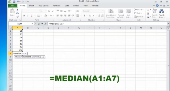 median calculation