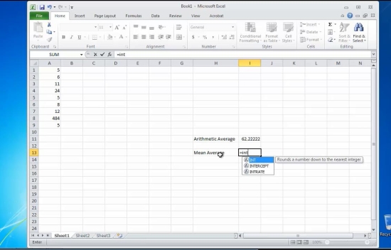 calculate average method two