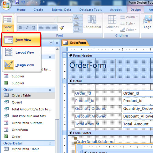 Go to Form View