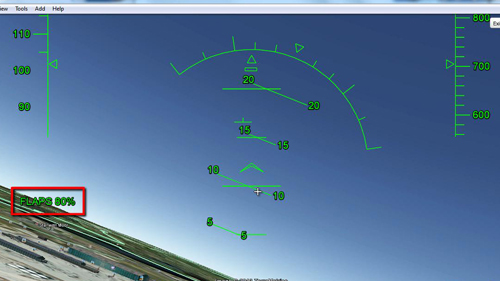 Changing the flaps settings