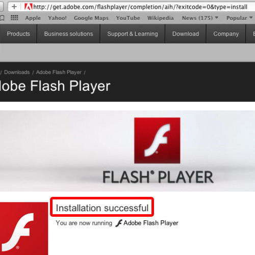 adobe flash player for mac auto install updates
