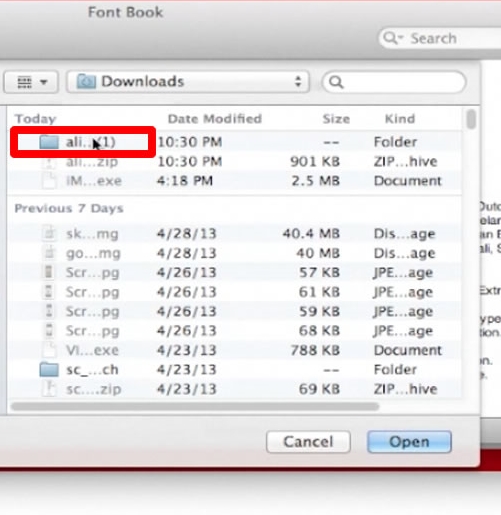 add font to photoshop mac