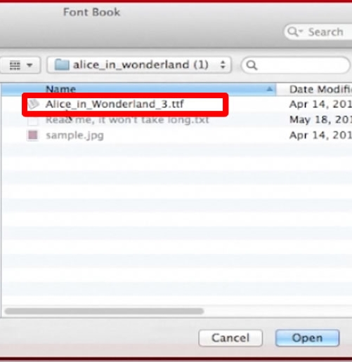 add font to photoshop mac