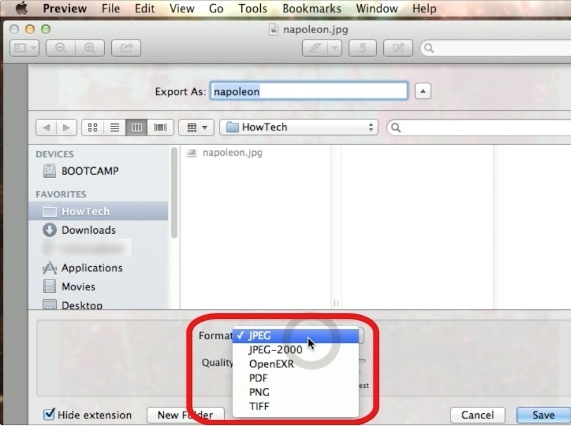 How to save a png as a jpeg on mac download