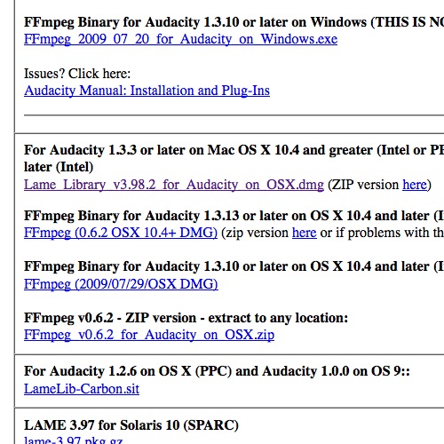 audacity for mac instructions