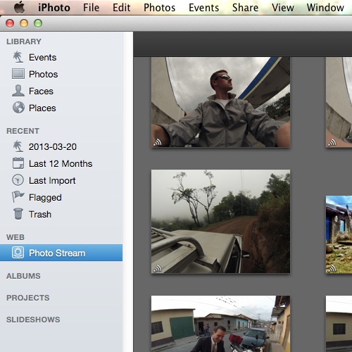 View your Photo Stream in iPhoto