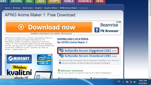 Downloading the APNG Anime Maker