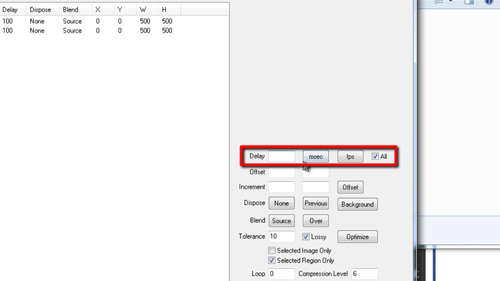 Setting a delay in milliseconds