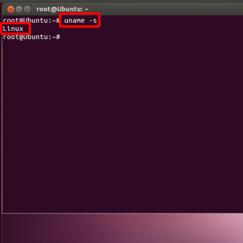 Type command to find out the Kernel name