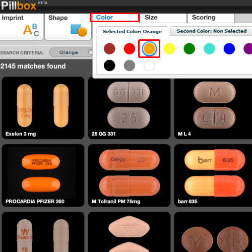 pill identifier by number on pill wizard