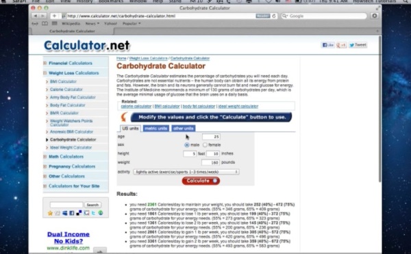 enter corect parameters in the table