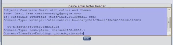 paste full header and click GO