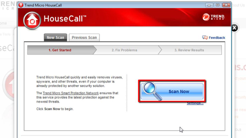 housecall antivirus scan