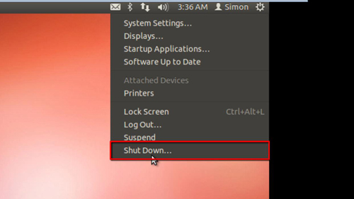 Shutting down Ubuntu to boot into Windows 7