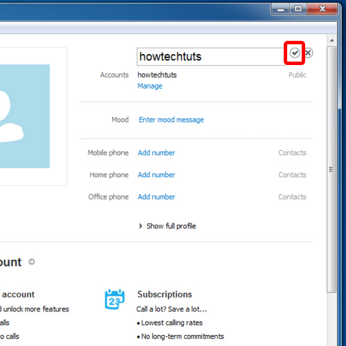 how to change skype name from outlook email