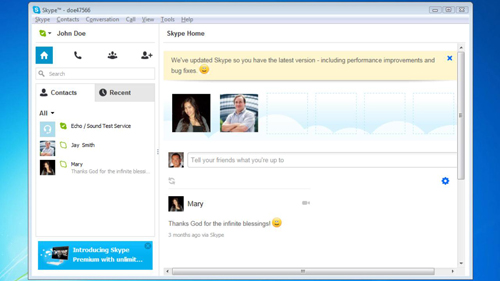 skype chat login