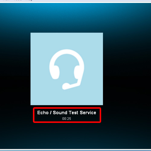 skype echo sound test plays back too fast