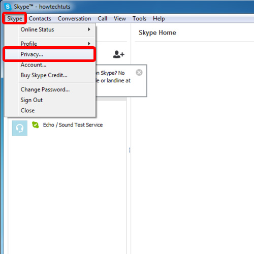privacy settings on skype for iphone