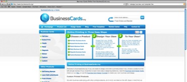 navigate to www.businesscards.org