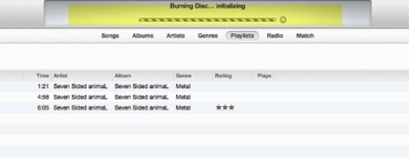 Itunes begins burning your disc