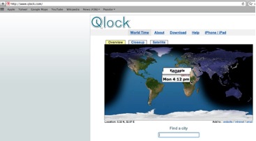 navigate to www.qlock.com