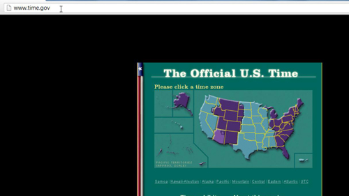 A map with the different US time zones