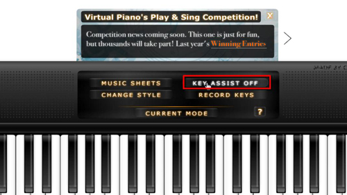 How To Play The Piano Via Computer Keyboard Howtech - activating key assist