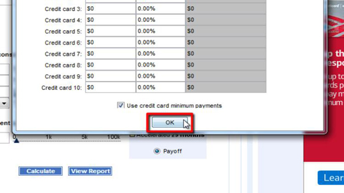 Calculating how much you need to pay off