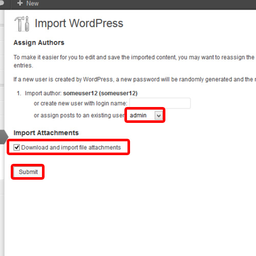 Assign Authors and Attachments