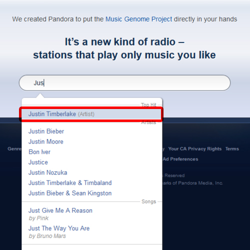 pandora radio stations vs spotify