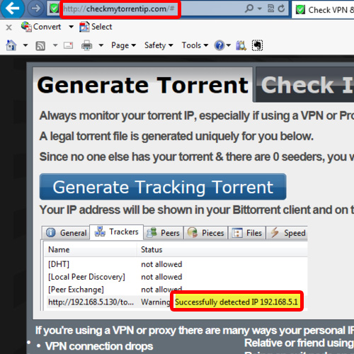 check my torrent ip mac